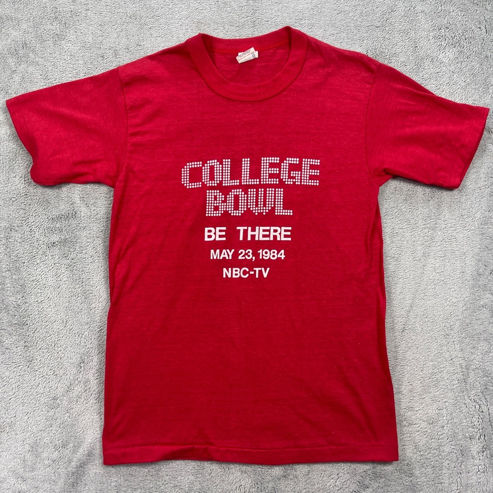 Vintage Ohio State College Bowl NBC-TV 1984 BMC T-Shirt Mens Medium Red Tee